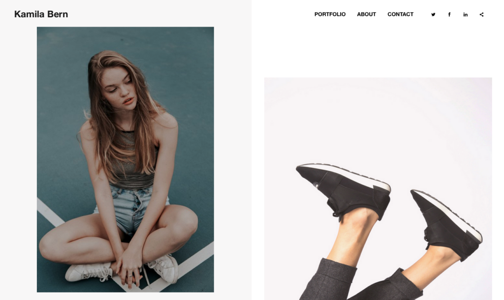 Foreground portfolio website Template by Format